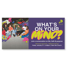 Alpha Youth What's On Your Mind? Friends Purple 