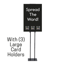 White Text Spread the Word Invitation Station 
