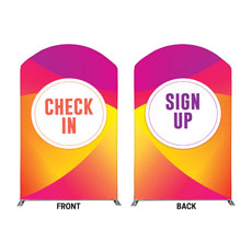 Curved Colors Sign Up Check In 