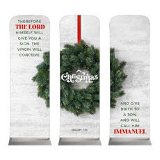 Christmas At Wreath Triptych 