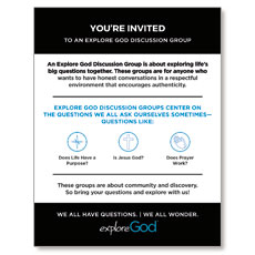 Explore God Discussion Group Invite 