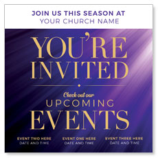 Purple Custom Invite 