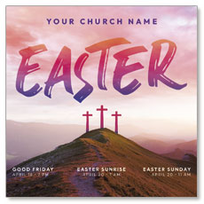 Easter Sunrise Events Crosses 