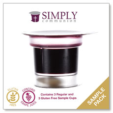 Sample Pack Simply Communion Cups - Pack of 6 - Ships free 